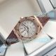 Replica Audemars Piguet Royal Oak 15400 Rose Gold Case Brown Leather Strap (4)_th.jpg